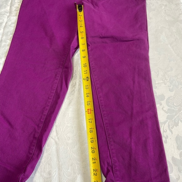 Lands' End Women Fit 2 Purple Straight Leg Jeans Size 10P - Picture 4 of 6